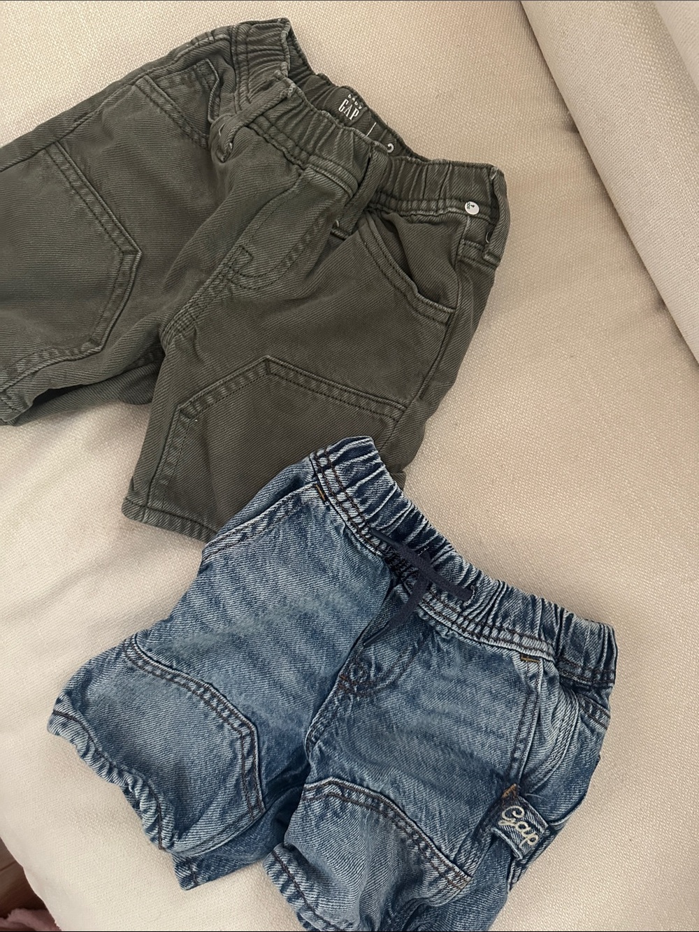 GAP Olive Green Utility Shorts for Kids